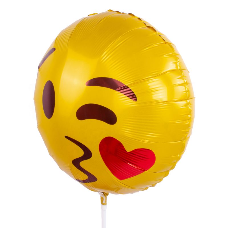 Foto 3 Globo Emoticón Besito 35 cm - Flores a domicilio Foto 3 Globo Emoticón Besito 35 cm - Flores a domicilio