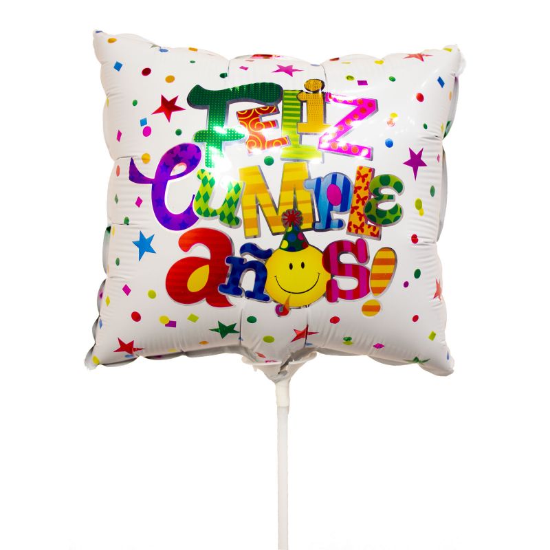 Globo Feliz Cumpleaños Cuadrangular Globo Feliz Cumpleaños Cuadrangular