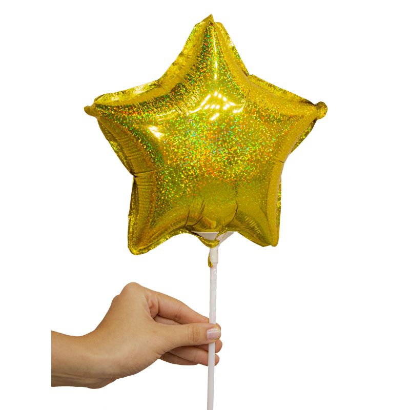 Foto con persona Globo Estrellita dorada shape 22cm - Flores a domicilio Foto con persona Globo Estrellita dorada shape 22cm - Flores a domicilio