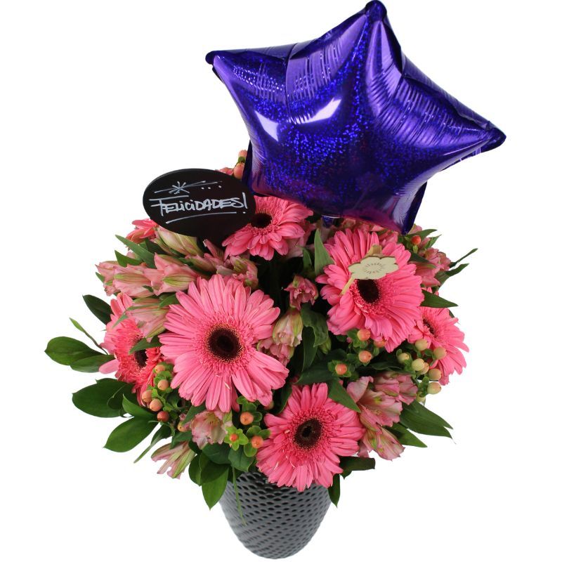 Foto 4 Felicidades Rosado - Flores a domicilio Foto 4 Felicidades Rosado - Flores a domicilio