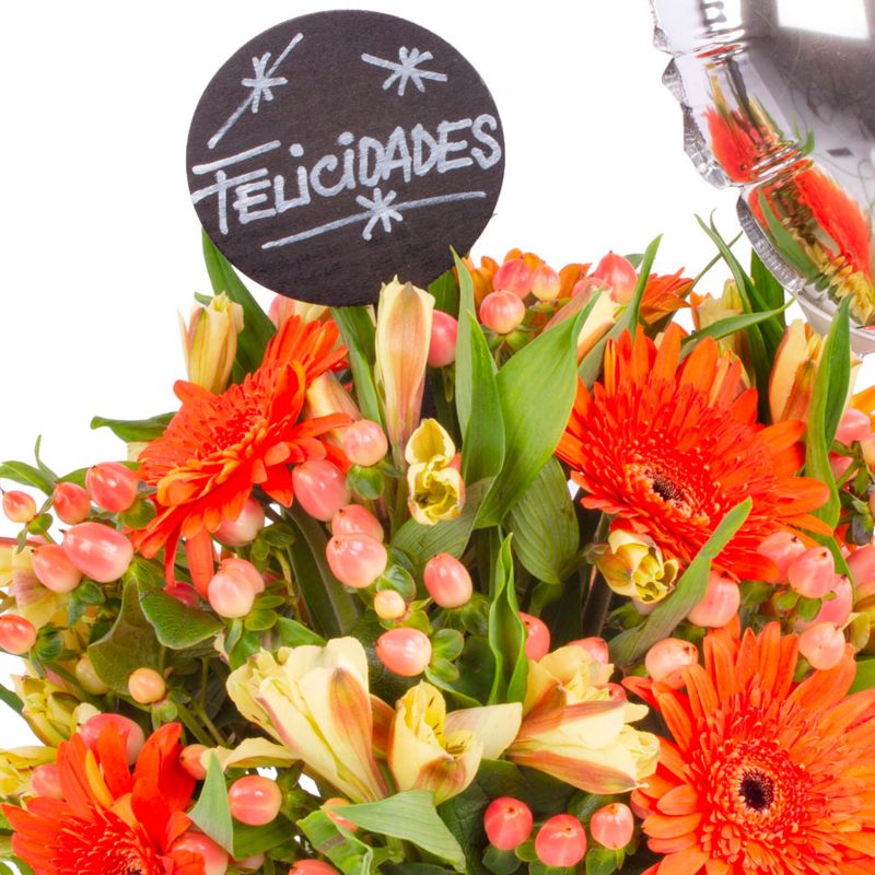 Foto 5 Felicidades Naranja - Flores a domicilio Foto 5 Felicidades Naranja - Flores a domicilio