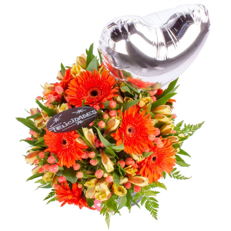 Foto 4 Felicidades Naranja - Flores a domicilio Foto 4 Felicidades Naranja - Flores a domicilio