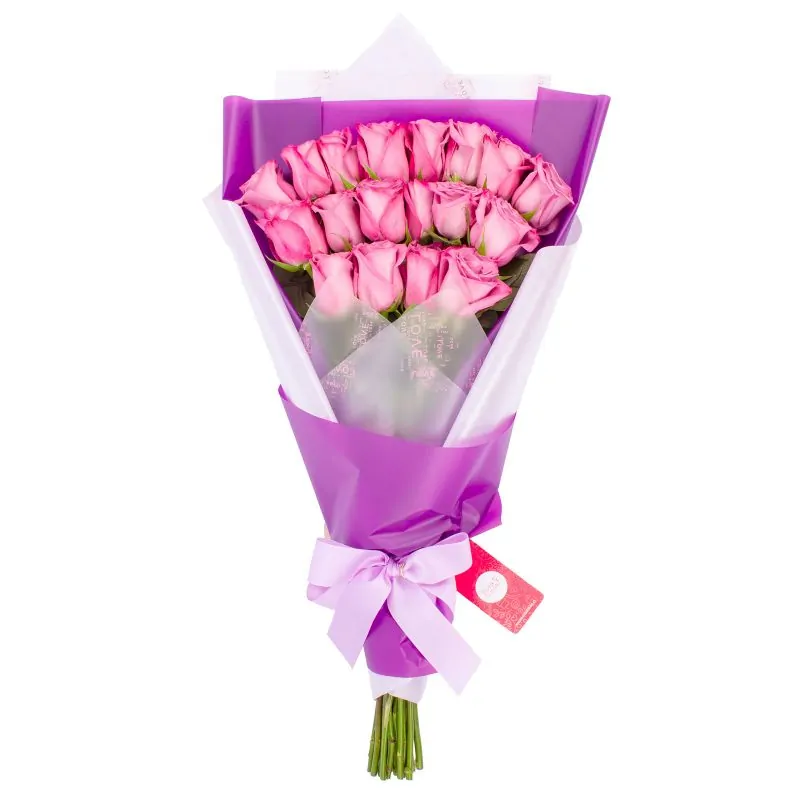 Foto 3 Ramo de Rosas - Ramo extendido con 18 rosas lilas