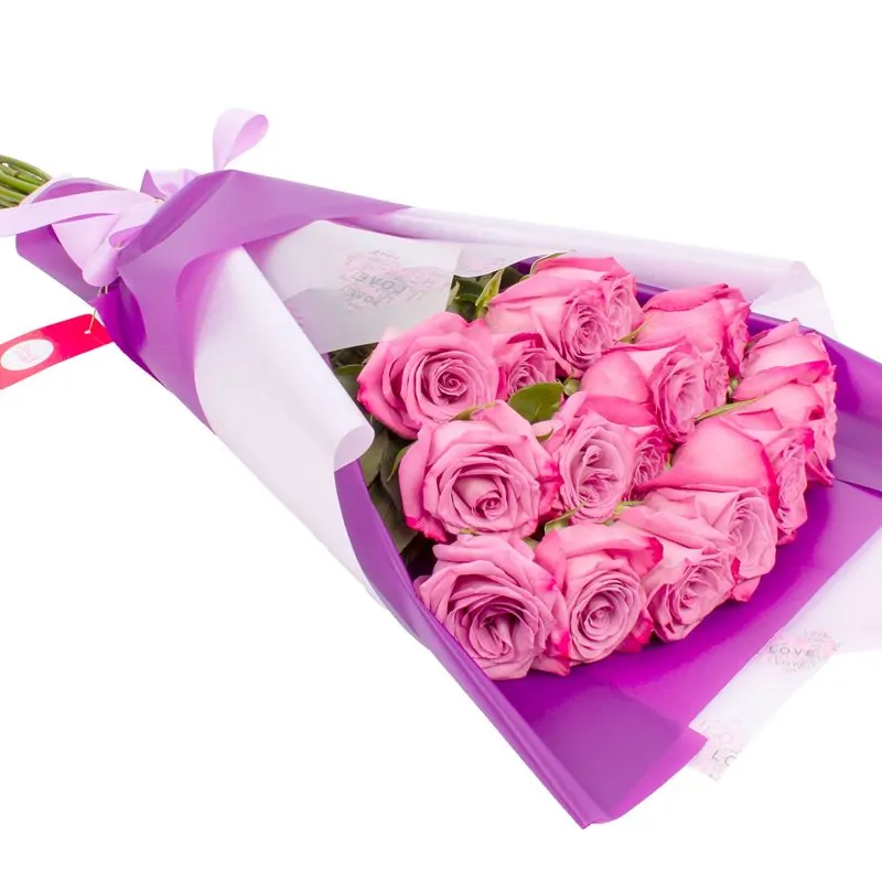 Foto 4 Ramo de Rosas - Ramo extendido con 18 rosas lilas