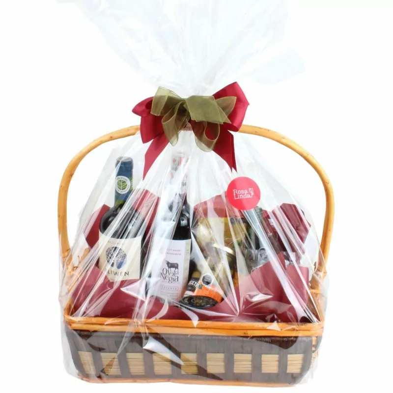 Foto 4 Set de regalo Valle de Colchagua - Canasto de mimbre con vinos y picoteo