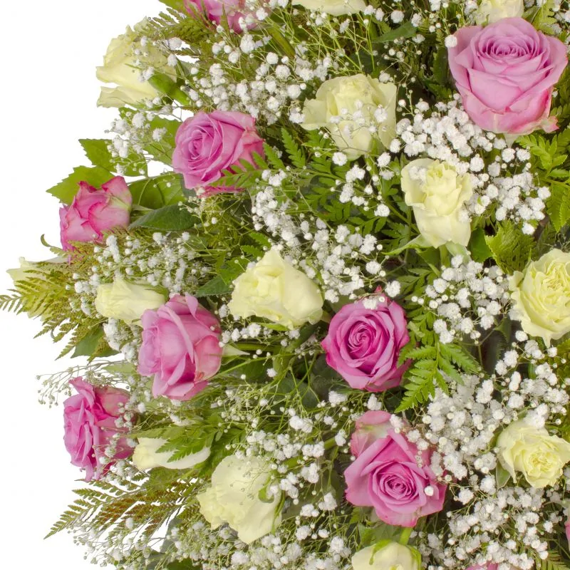 Foto 4 Por Siempre Lila - Corona de condolencias con rosas