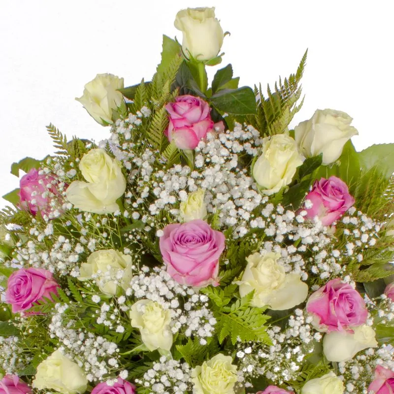 Foto 3 Por Siempre Lila - Corona de condolencias con rosas