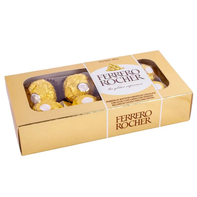 Foto 3 Ferrero Rocher 100 grs Caja Dorada