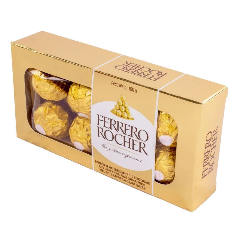 Foto 5 Ferrero Rocher 100 grs Caja Dorada
