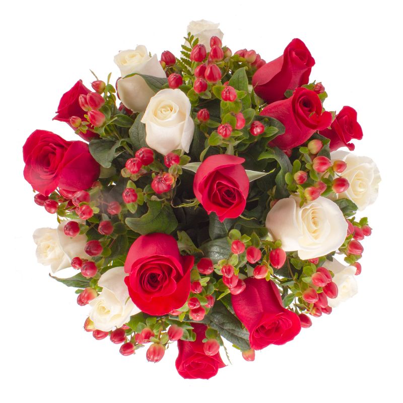 Foto 4 Tú y Yo Mix blanco/rojo - Flores a domicilio Foto 4 Tú y Yo Mix blanco/rojo - Flores a domicilio