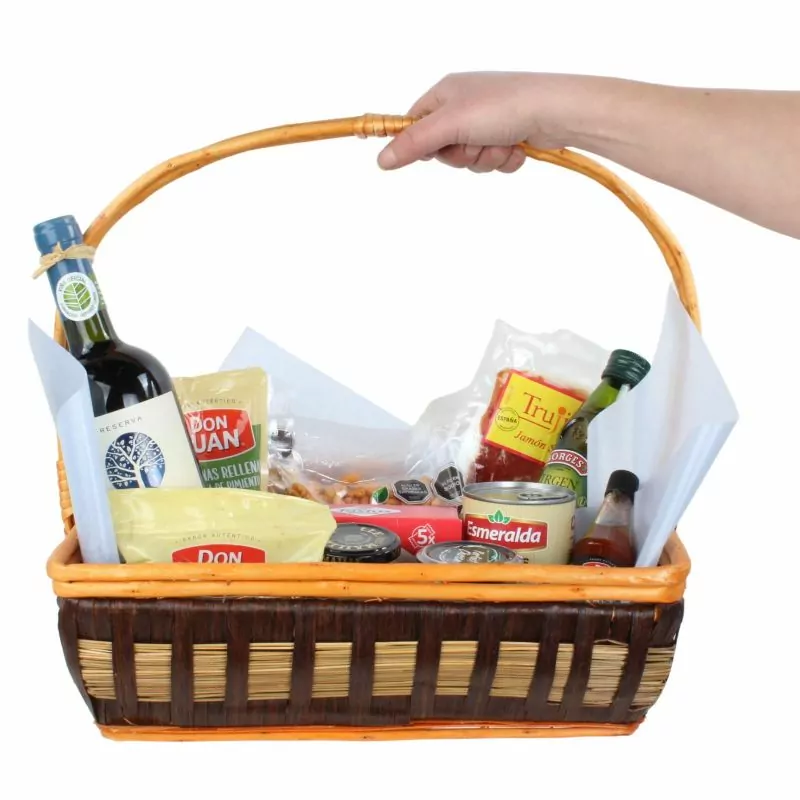 Foto 2 Set de Regalo Valle de Casablanca - Canasto de regalo con vino y picoteo
