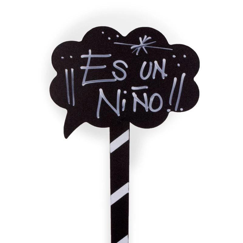 Pizarra con Mensaje "Es un niño"