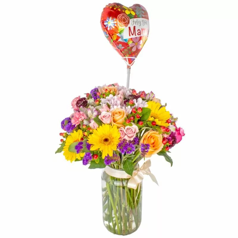 Foto 3 Selección para mamá - Arreglo para el día de las madres con una selección floral especial