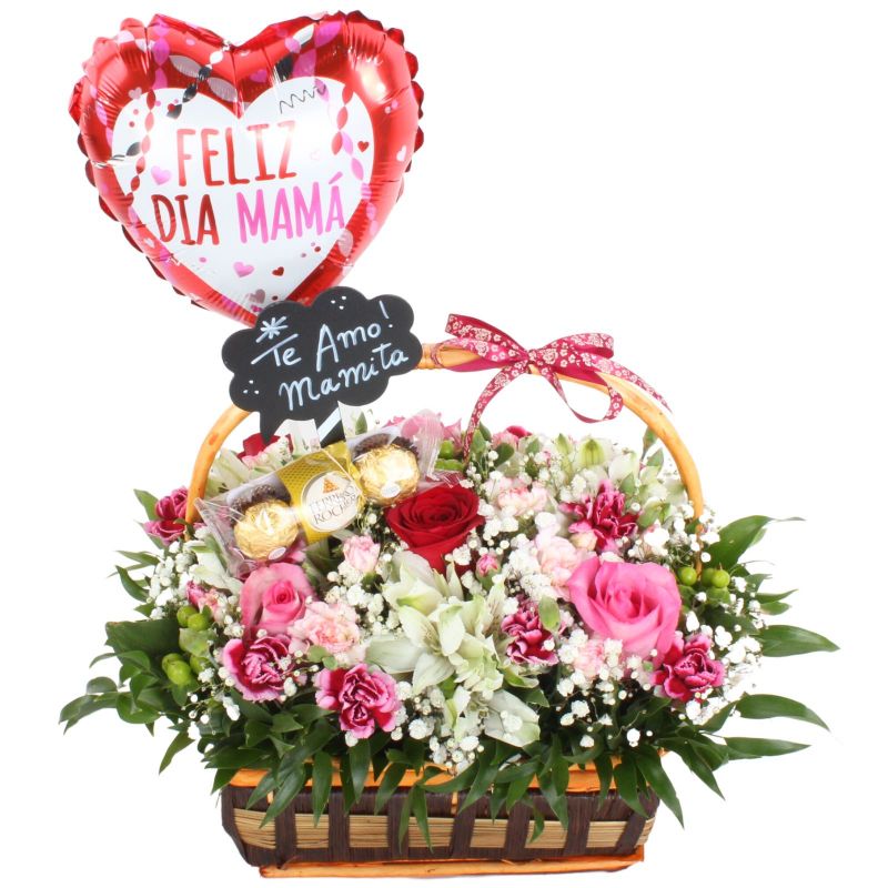 Flores a domicilio - Canasto para mamá Flores a domicilio - Canasto para mamá