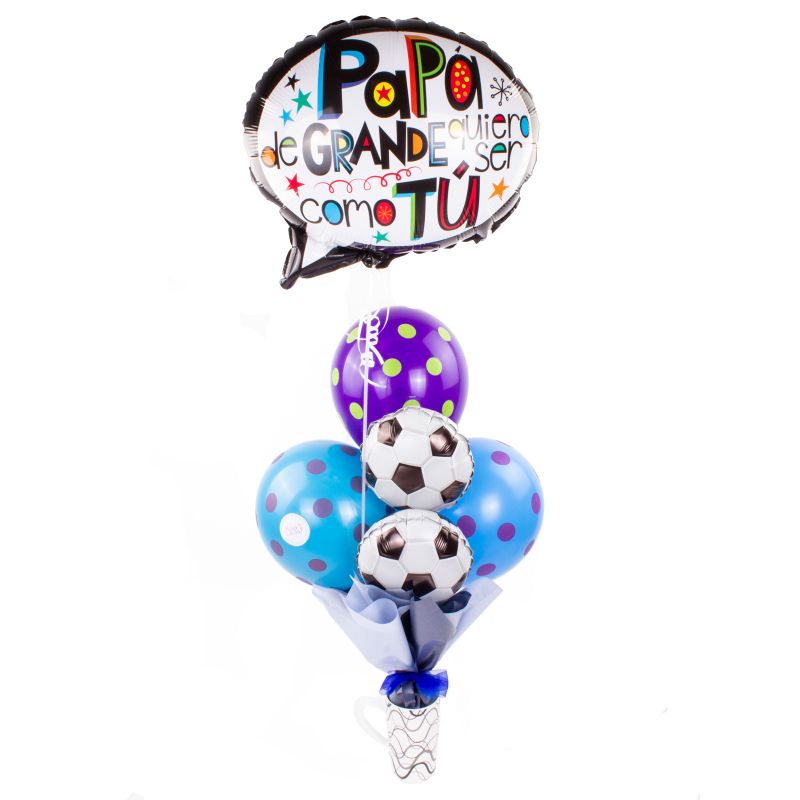 Flores a domicilio - Arreglo de globos: Feliz día papá Flores a domicilio - Arreglo de globos: Feliz día papá