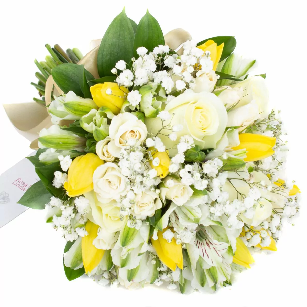 Foto principal Iris - Ramo de novia con tulipanes, astromelias y rosas