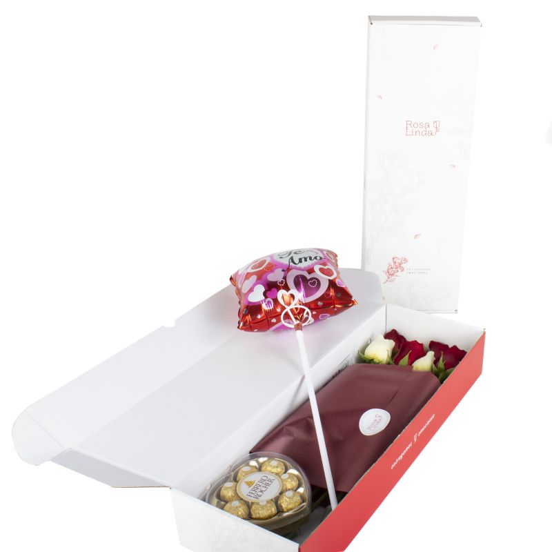 Foto 4 Pack FlowerBox Rosalinda - Flores a domicilio Foto 4 Pack FlowerBox Rosalinda - Flores a domicilio