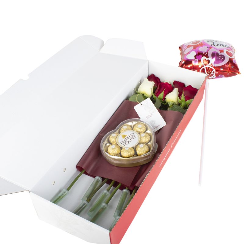 Foto 5 Pack FlowerBox Rosalinda - Flores a domicilio Foto 5 Pack FlowerBox Rosalinda - Flores a domicilio