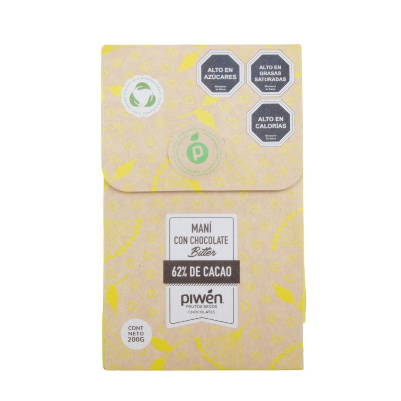 a Maní chocolate Bitter - maní bañado en chocolate 62% cacao Piwen a Maní chocolate Bitter - maní bañado en chocolate 62% cacao Piwen