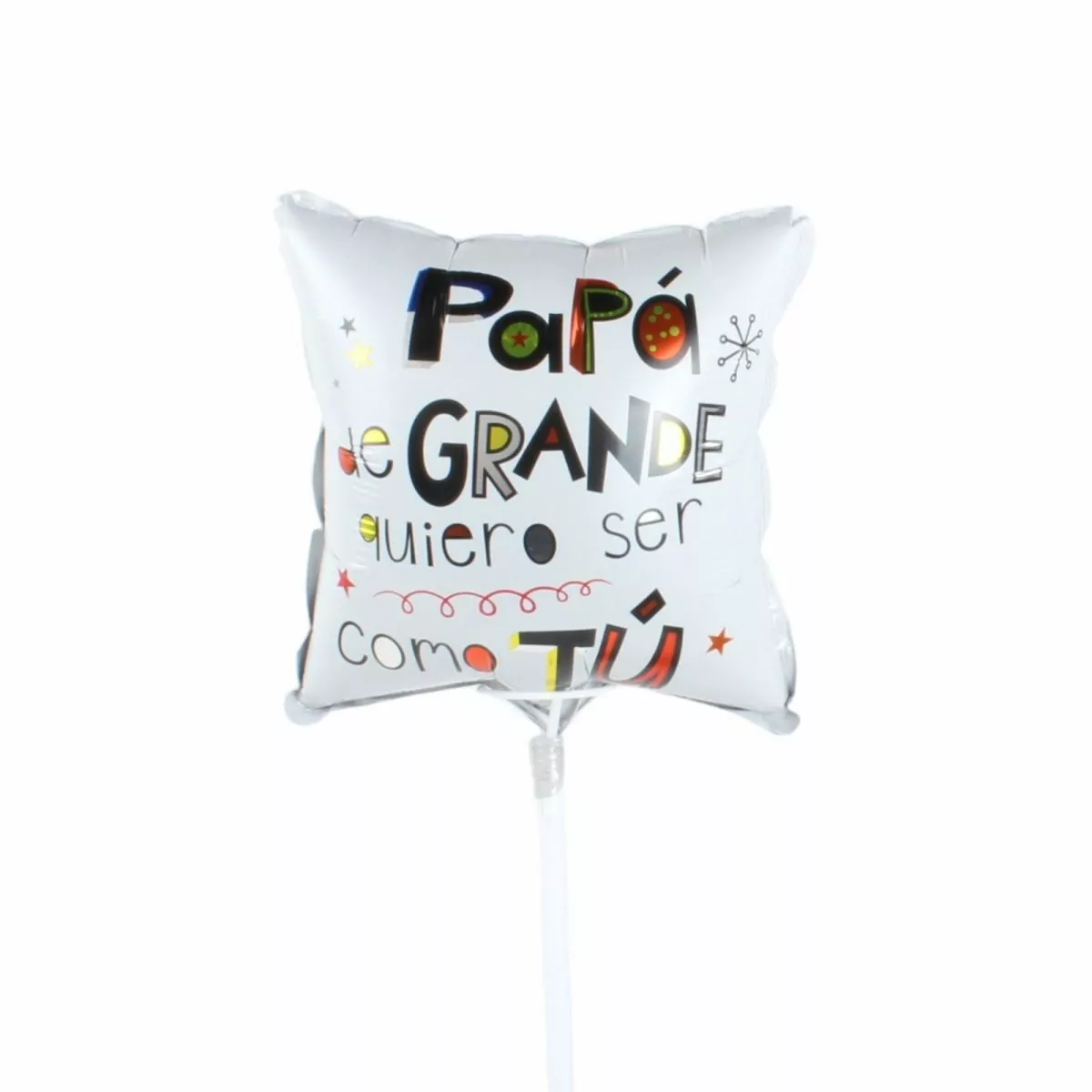 Foto principal Globo cuadrangular Papá de Grande quiero ser como tú 22cm