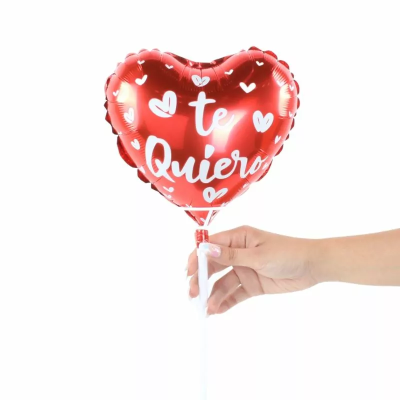 Foto 3 Globo Te quiero corazón rojo 20cm