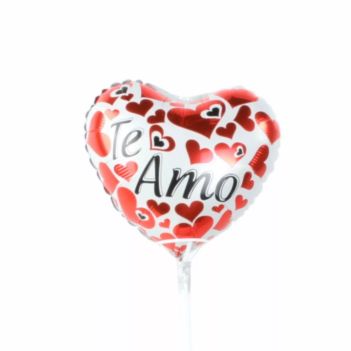 Foto principal Globo Te amo Corazón blanco y rojo 22cm