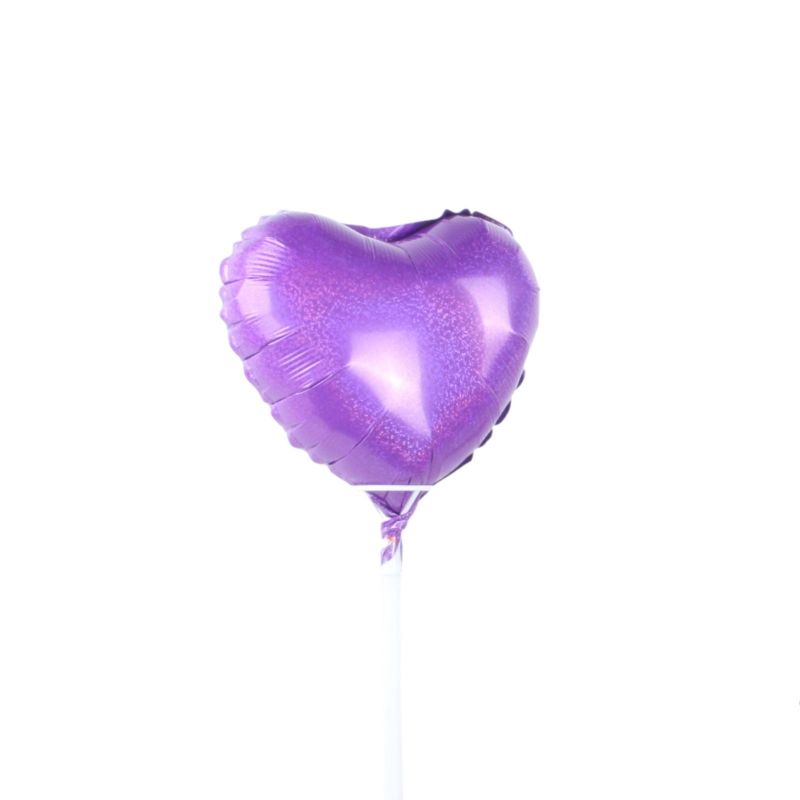 Foto 2 Globo Corazón morado shape 22cm - Flores a domicilio Foto 2 Globo Corazón morado shape 22cm - Flores a domicilio