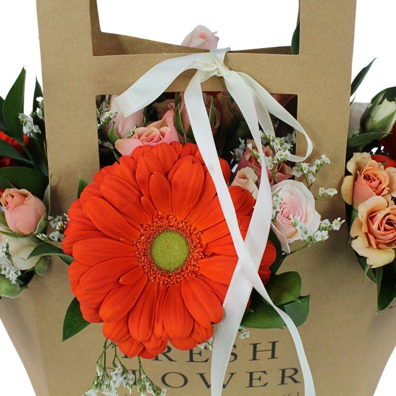 Foto 2 Mariana Fresh Flower Bag Naranjo - Flores a domicilio Foto 2 Mariana Fresh Flower Bag Naranjo - Flores a domicilio