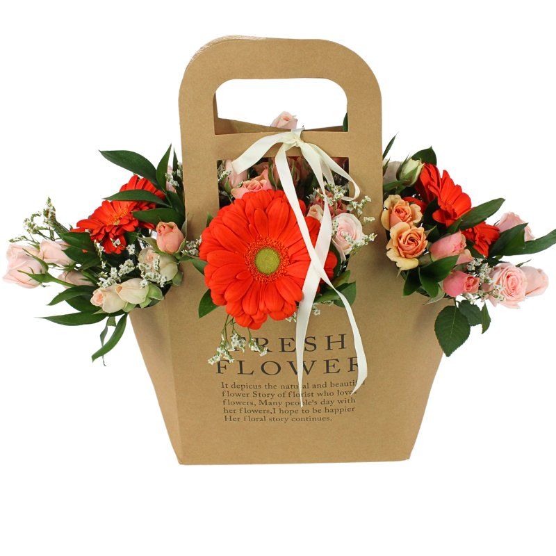 Foto 4 Mariana Fresh Flower Bag Naranjo - Flores a domicilio Foto 4 Mariana Fresh Flower Bag Naranjo - Flores a domicilio