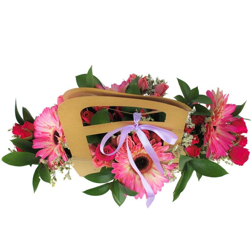 Foto 2 Mariana Fresh Flower Bag Rosado - Flores a domicilio Foto 2 Mariana Fresh Flower Bag Rosado - Flores a domicilio