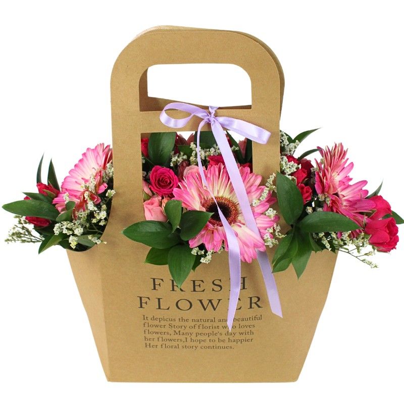 Foto 5 Mariana Fresh Flower Bag Rosado - Flores a domicilio Foto 5 Mariana Fresh Flower Bag Rosado - Flores a domicilio