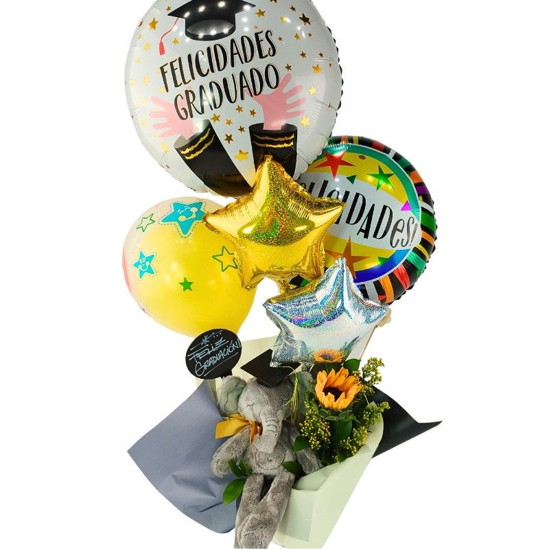 Mix de globos: Felicidades Graduado Mix de globos: Felicidades Graduado