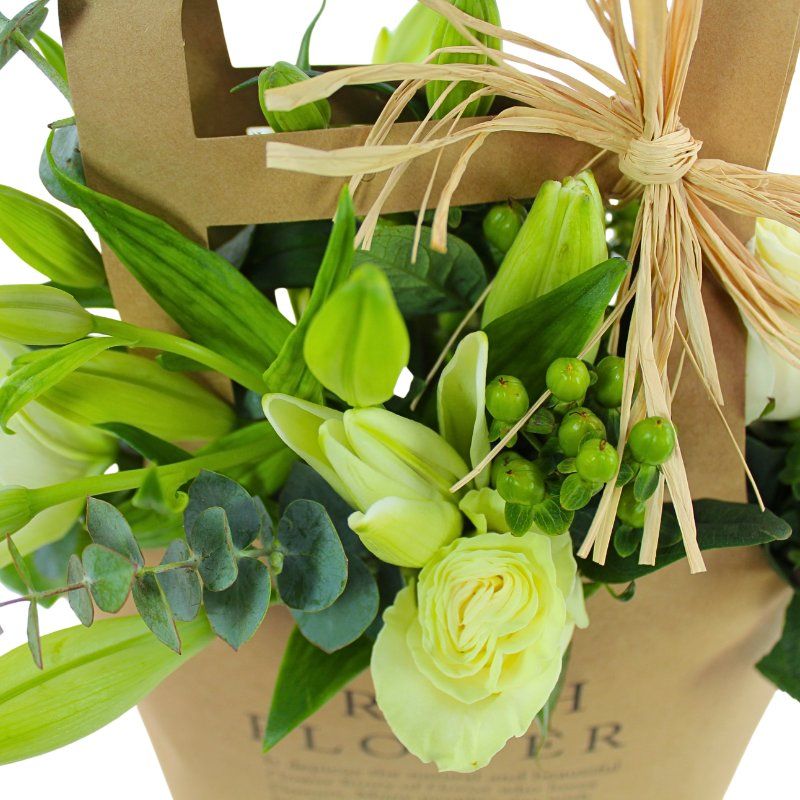 Foto 3 No me olvides Flower Bag Blanco - Flores a domicilio Foto 3 No me olvides Flower Bag Blanco - Flores a domicilio