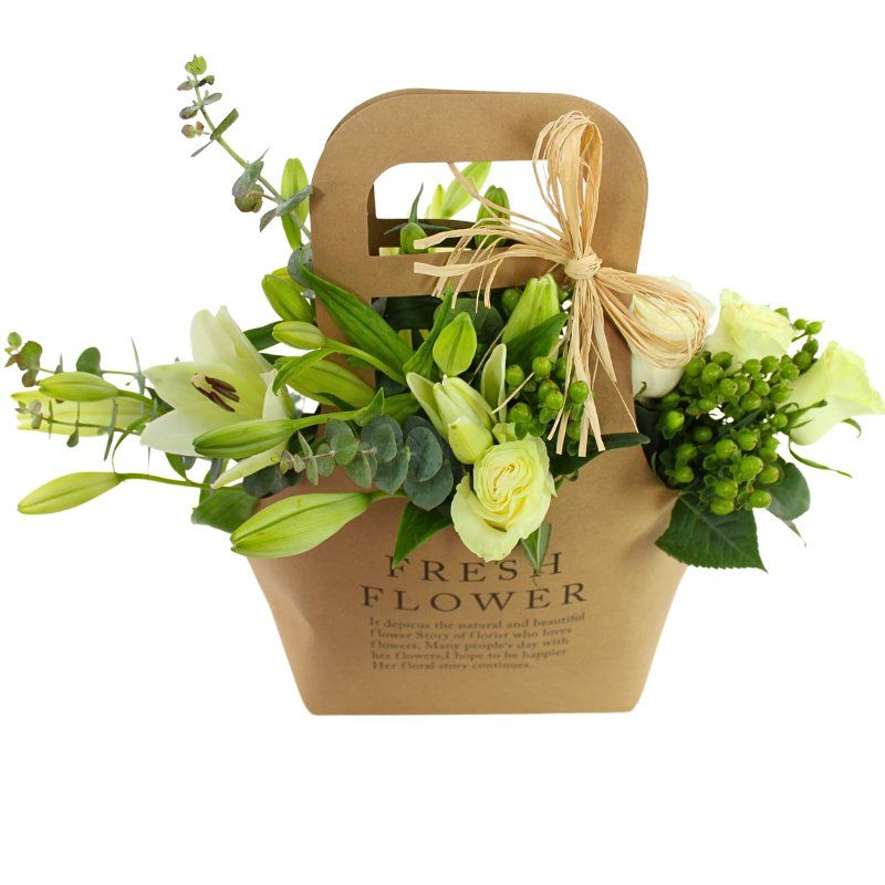 Foto 4 No me olvides Flower Bag Blanco - Flores a domicilio Foto 4 No me olvides Flower Bag Blanco - Flores a domicilio