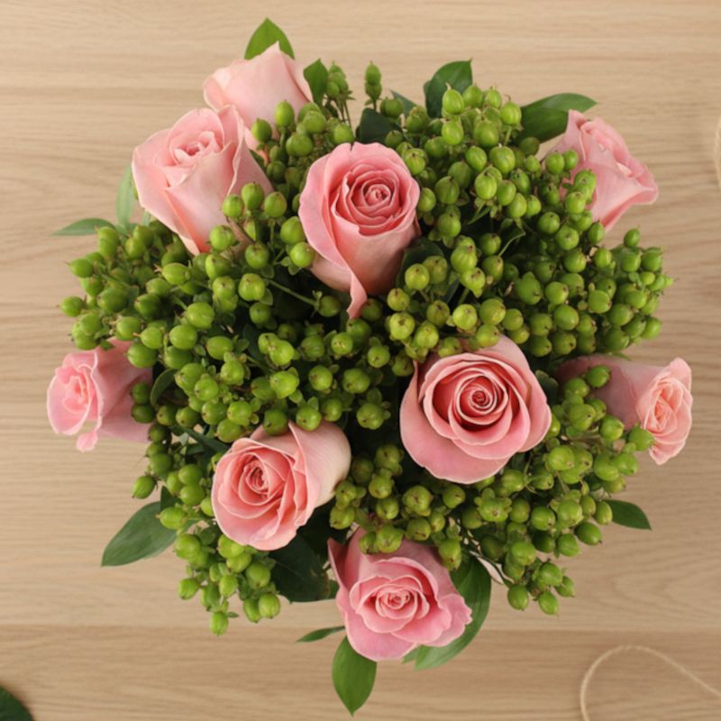 Foto 4 Antonia Rosado 9 rosas  - Flores a domicilio