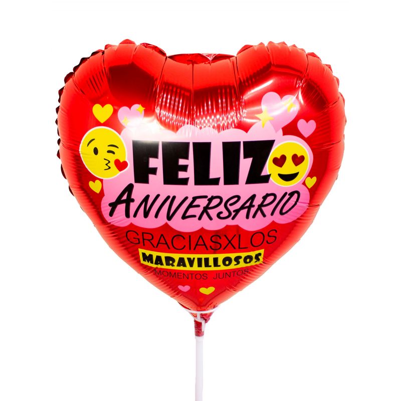 Flores a domicilio - Globo Feliz Aniversario Gracias por los Maravillosos momentos juntos 38cm Flores a domicilio - Globo Feliz Aniversario Gracias por los Maravillosos momentos juntos 38cm