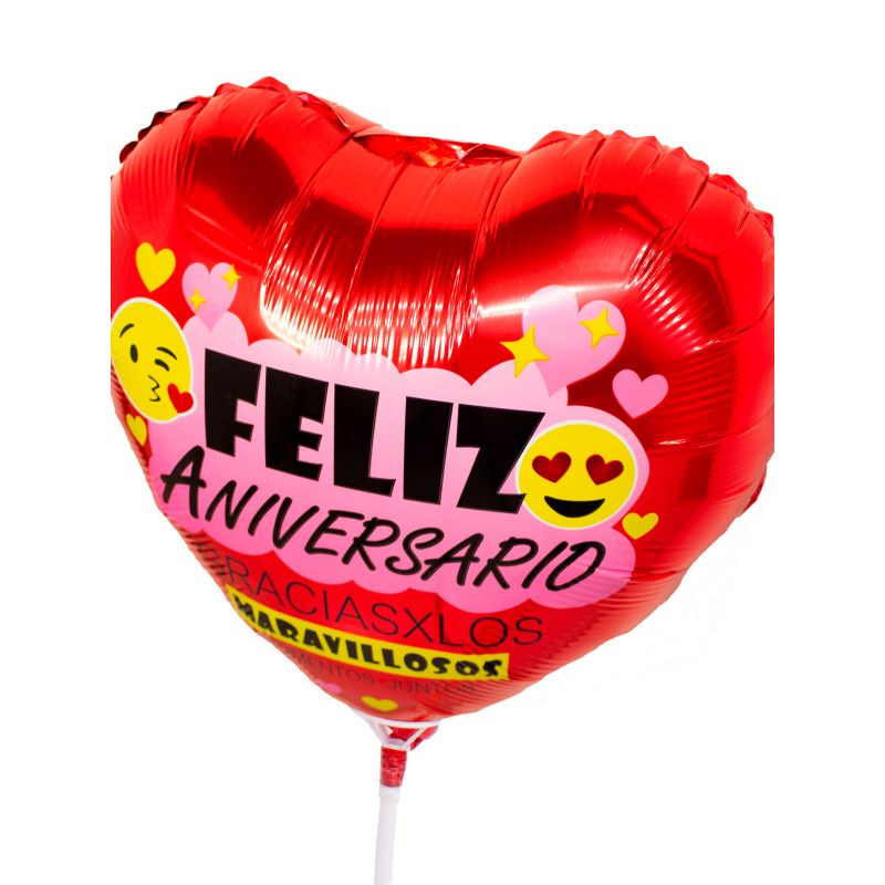 Foto 3 Globo Feliz Aniversario Gracias por los Maravillosos momentos juntos 38cm - Flores a domicilio Foto 3 Globo Feliz Aniversario Gracias por los Maravillosos momentos juntos 38cm - Flores a domicilio