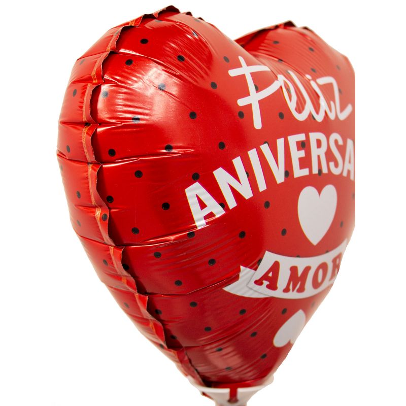 Foto 3 Globo Feliz Aniversario Amor 22cm - Flores a domicilio Foto 3 Globo Feliz Aniversario Amor 22cm - Flores a domicilio