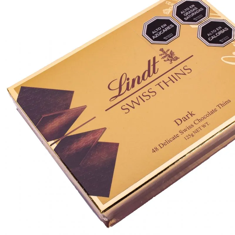 Lindt Swiss Thins Dark 125g 8136