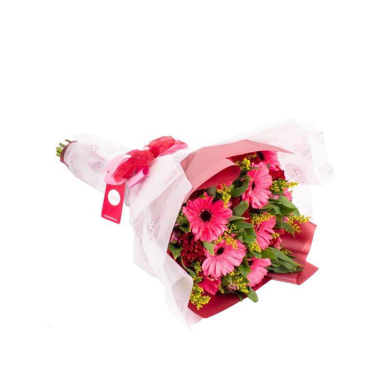 Flores a domicilio - Ramos con gerberas y rosas Flores a domicilio - Ramos con gerberas y rosas