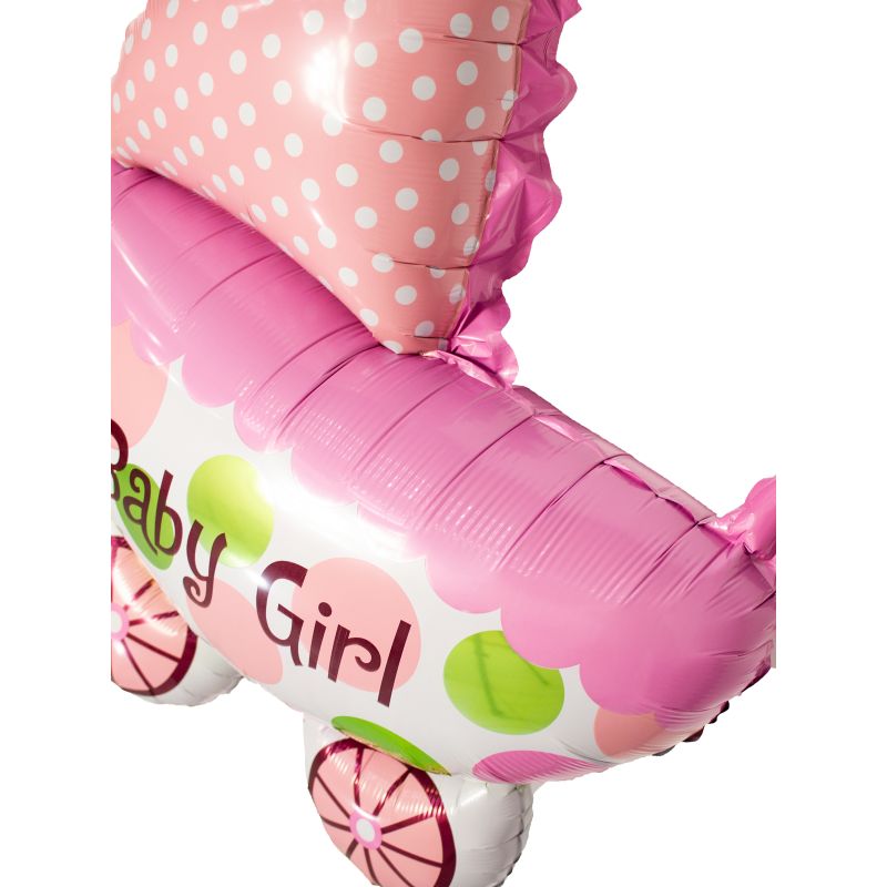Foto 4 Globo Coche Baby Girl 50 cm - Flores a domicilio Foto 4 Globo Coche Baby Girl 50 cm - Flores a domicilio