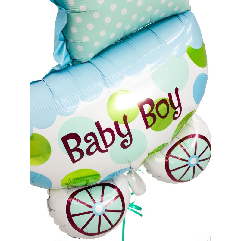 Foto 3 Globo Coche Baby Boy 50 cm - Flores a domicilio Foto 3 Globo Coche Baby Boy 50 cm - Flores a domicilio