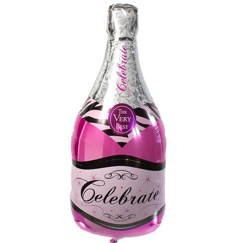 Flores a domicilio - Globo Botella de champagne gigante ROSADO Flores a domicilio - Globo Botella de champagne gigante ROSADO