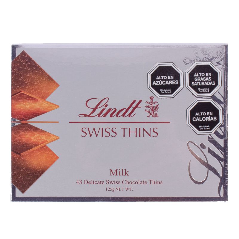 Flores a domicilio - Lindt Swiss Thins Milk 125g Flores a domicilio - Lindt Swiss Thins Milk 125g