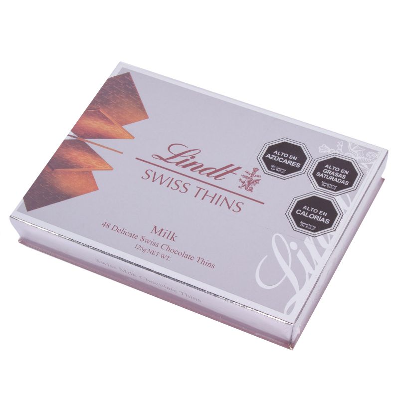 Foto 2 Lindt Swiss Thins Milk 125g - Flores a domicilio Foto 2 Lindt Swiss Thins Milk 125g - Flores a domicilio