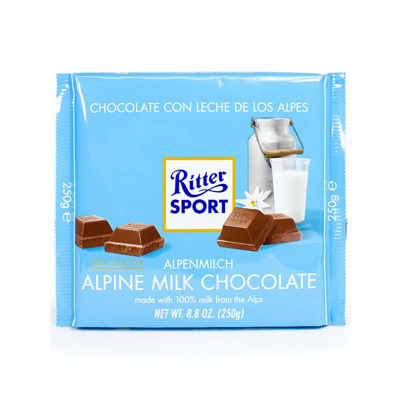 Flores a domicilio - Ritter Sport Alpine Milk Chocolate 250g Flores a domicilio - Ritter Sport Alpine Milk Chocolate 250g