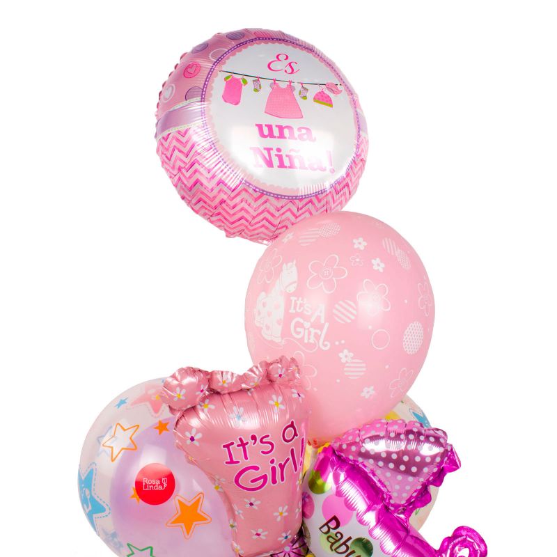 Foto 3 Mix de globos: Es una Niña - Flores a domicilio Foto 3 Mix de globos: Es una Niña - Flores a domicilio