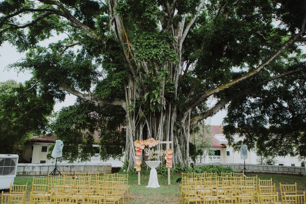 fort canning wedding