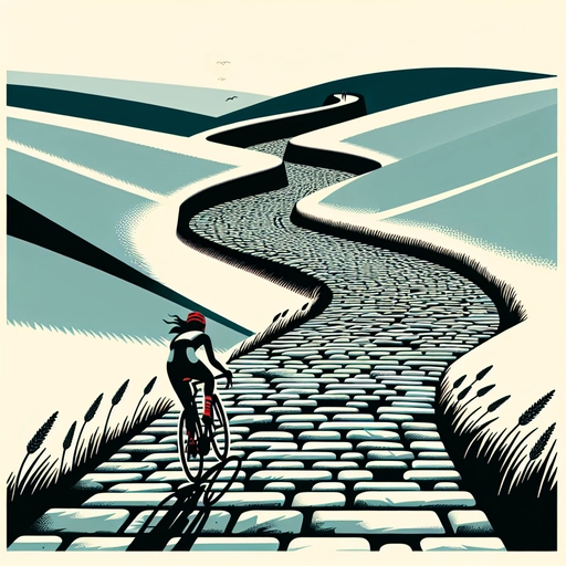Stylised map for the Spring Classics