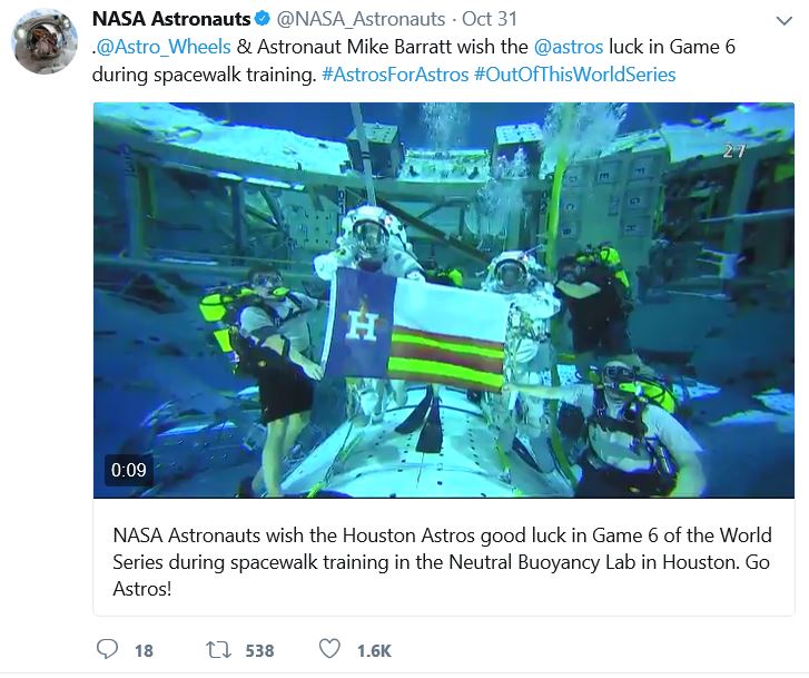 Astronauts show support in NBL